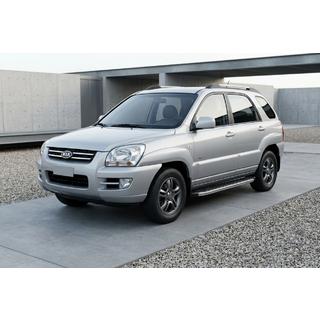 Pedane Laterali BlackLine (2 pz, Alluminio) Kia Sportage 2004-2010 foto 1