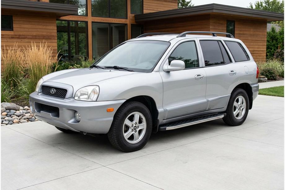 Hyundai Santa Fe 1 2000-2006 Pedane Laterali BlackLine (2 pz, Alluminio) Image