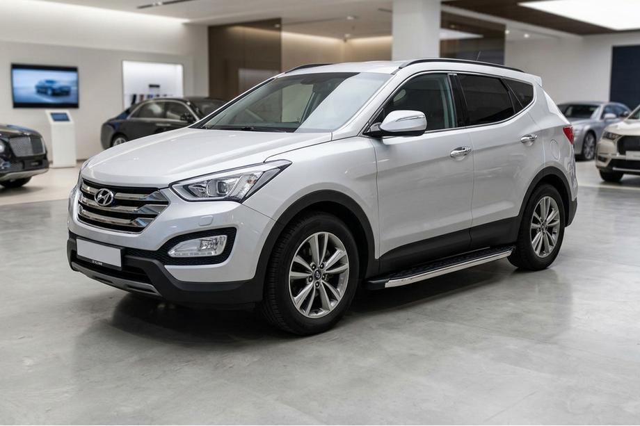 Hyundai Santa Fe 3 2012-2018 Pedane Laterali BlackLine (2 pz, Alluminio) Image
