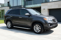 Kia Sorento II XM 2009-2014 Pedane Laterali BlackLine (2 pz, Alluminio) 2013-2016 foto 1