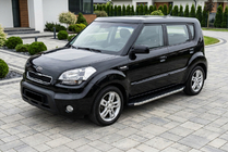 Kia Soul I 2008-2013 Pedane Laterali BlackLine (2 pz, Alluminio) foto 1