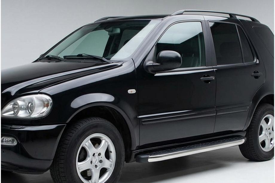 Mercedes ML W163 1997-2005 Pedane Laterali BlackLine (2 pz, Alluminio) Image