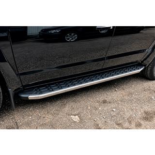 Pedane Laterali BlackLine (2 pz, Alluminio) Volkswagen Amarok 2010-2022 foto 1