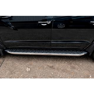 Pedane Laterali BlackLine (2 pz, Alluminio) Volkswagen Amarok 2010-2022 foto 2