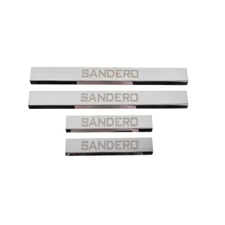 Battitacco Carmos V3 (4 pz, Acciaio inox) Dacia Sandero 2013-2020 foto 1