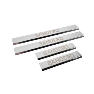Battitacco Carmos V3 (4 pz, Acciaio inox) Renault Sandero 2013-2022 foto 3