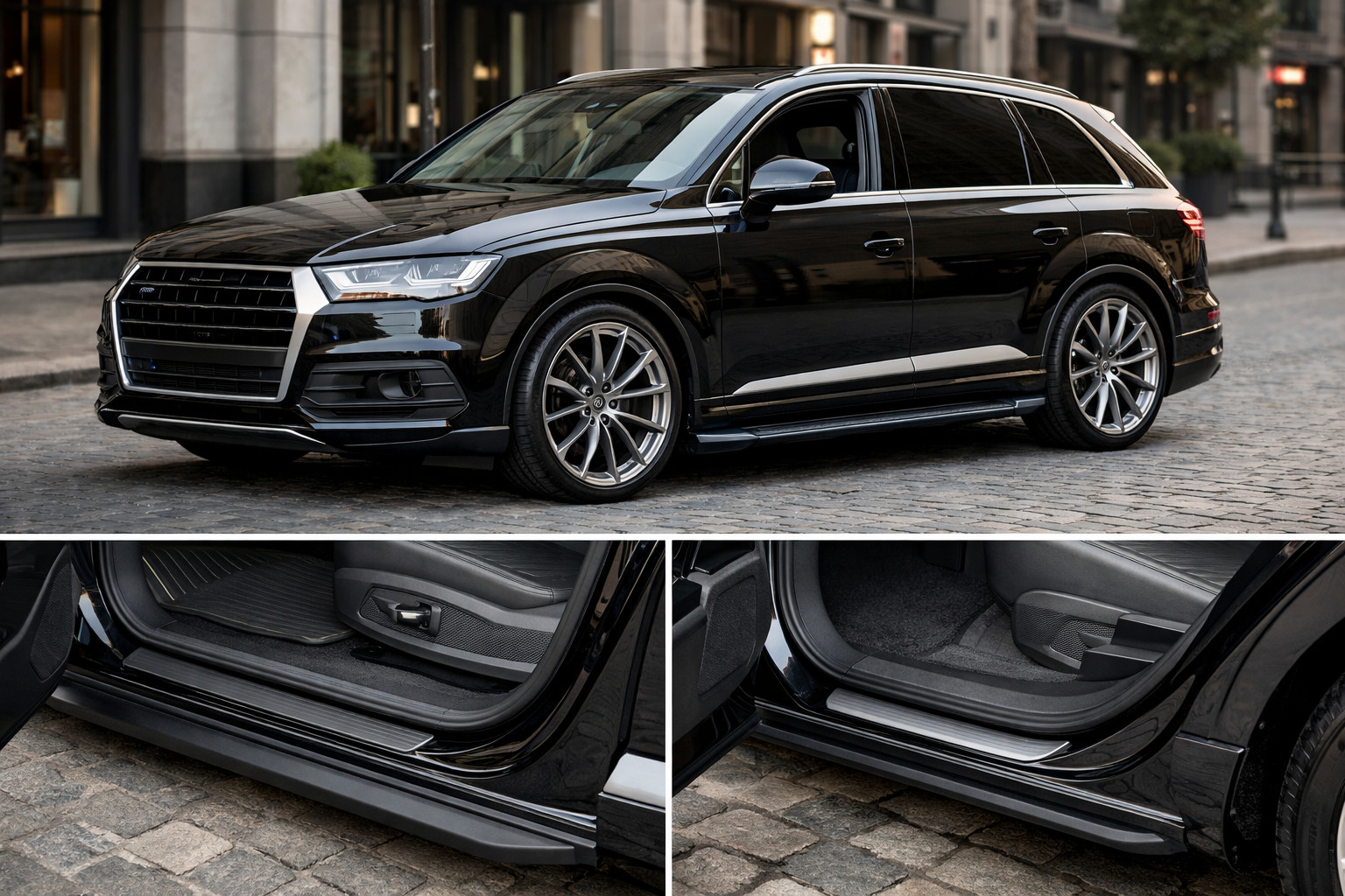 Upgrade iniziale Audi Q7 per la città: assetto, comfort e sottoporta puliti