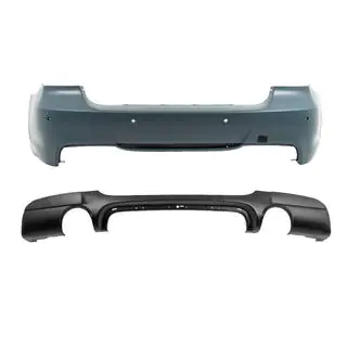 Paraurti posteriore con diffusore per scarico singolo a doppia uscita M-Sport (per E90 2008-2011)