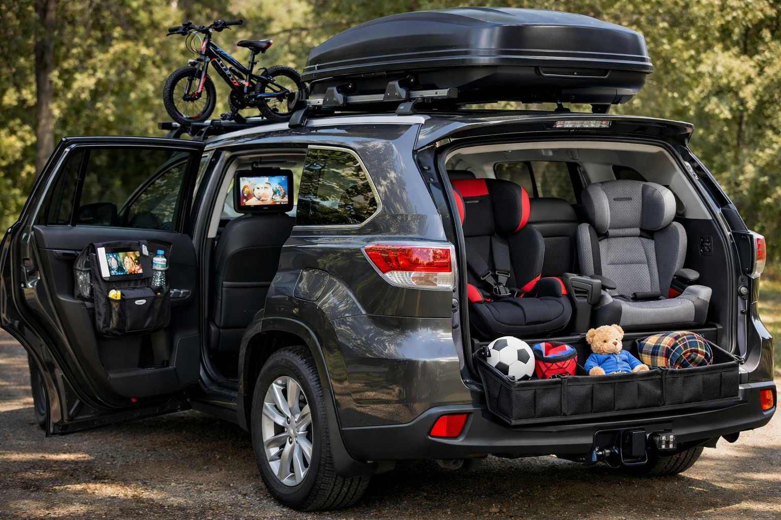 Toyota Highlander 2013-2019: upgrade base per bambini, bagagli e terza fila