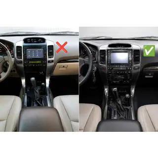 Kit upgrade interni (modanature cruscotto) per Lexus GX460 2023 Style Toyota Land Cruiser Prado 120 2002-2009 foto 3