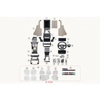 Kit upgrade interni (modanature cruscotto) per Lexus GX460 2023 Style Lexus GX470 2002-2009 foto 4