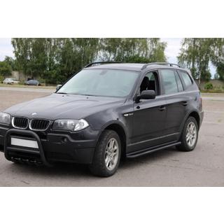 Pedane laterali KB001 Black (acciaio inox) BMW X3 E83 2003-2010 foto 2