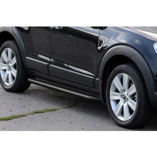Pedane laterali Premium Black (2 pz., acciaio inox) Chevrolet Captiva 2006-2019 foto 3
