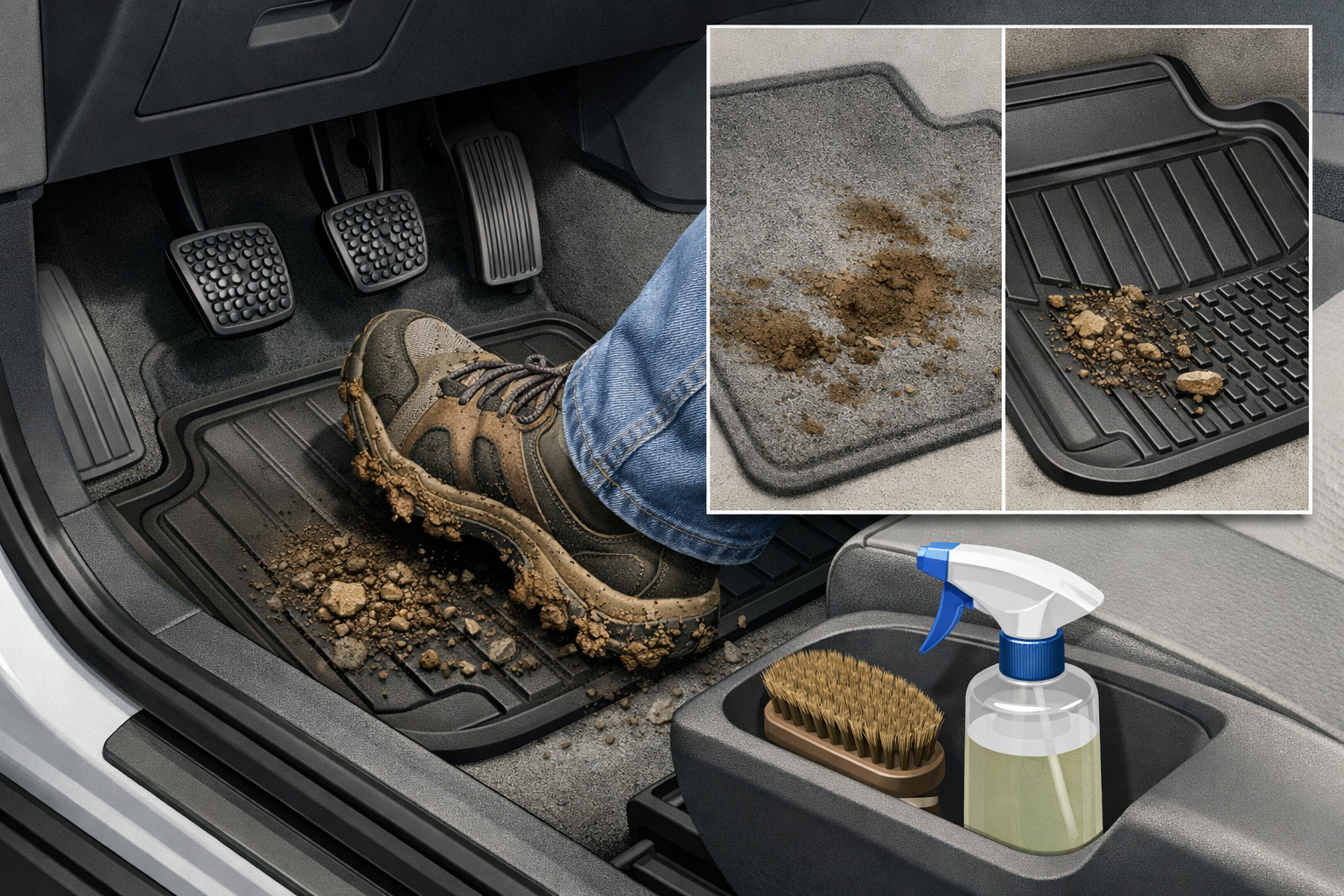 Come proteggere l’abitacolo dallo sporco portato ogni giorno dalle scarpe