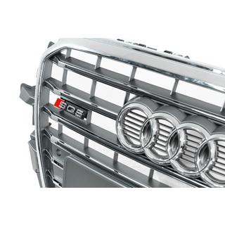 Griglia anteriore SQ-Style (2012-2017, grigia con cromature) Audi Q5 2008-2017 foto 4