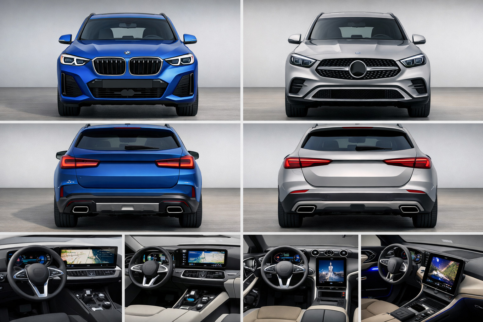 BMW X3 G45 vs Mercedes-Benz GLC X254: design, motori e dotazioni
