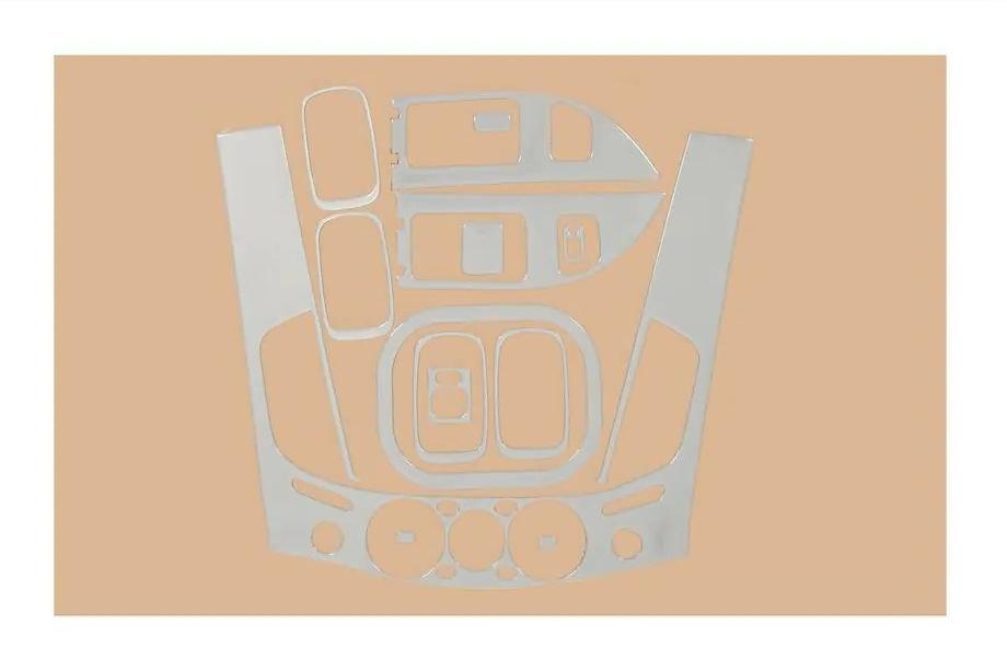 Mitsubishi L200 2006-2015 Modanature cruscotto V2 (13 pezzi) Alluminio Foto 1