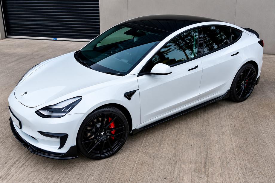 Tesla Model S 2012– Prolunghe minigonne laterali Fast (per 2021+) Foto 4
