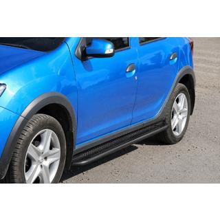 Pedane laterali KB001 (acciaio inox) Black Dacia Sandero 2013-2020 foto 2