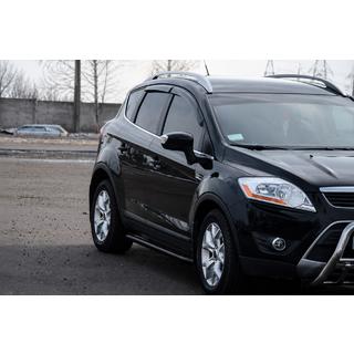 Pedane laterali Premium (2 pz, acciaio inox) Black Ford Kuga 2008-2013 foto 1