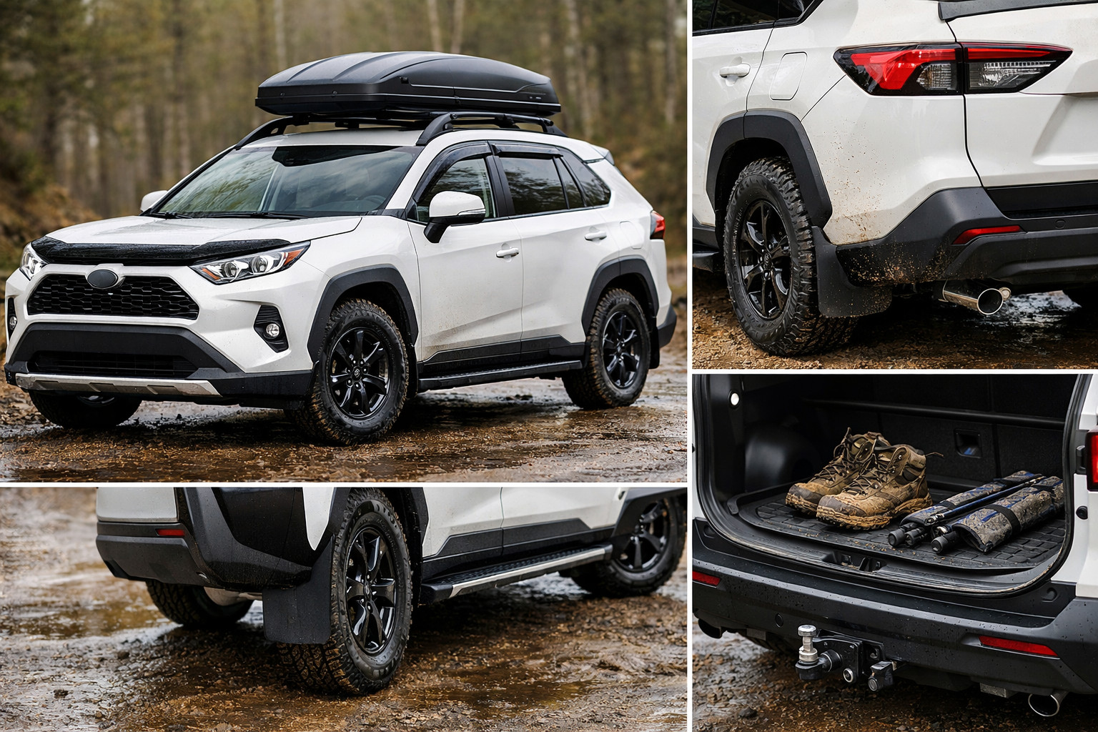 Upgrade pratico per Toyota RAV4 2019+ per pioggia, fango e autostrada