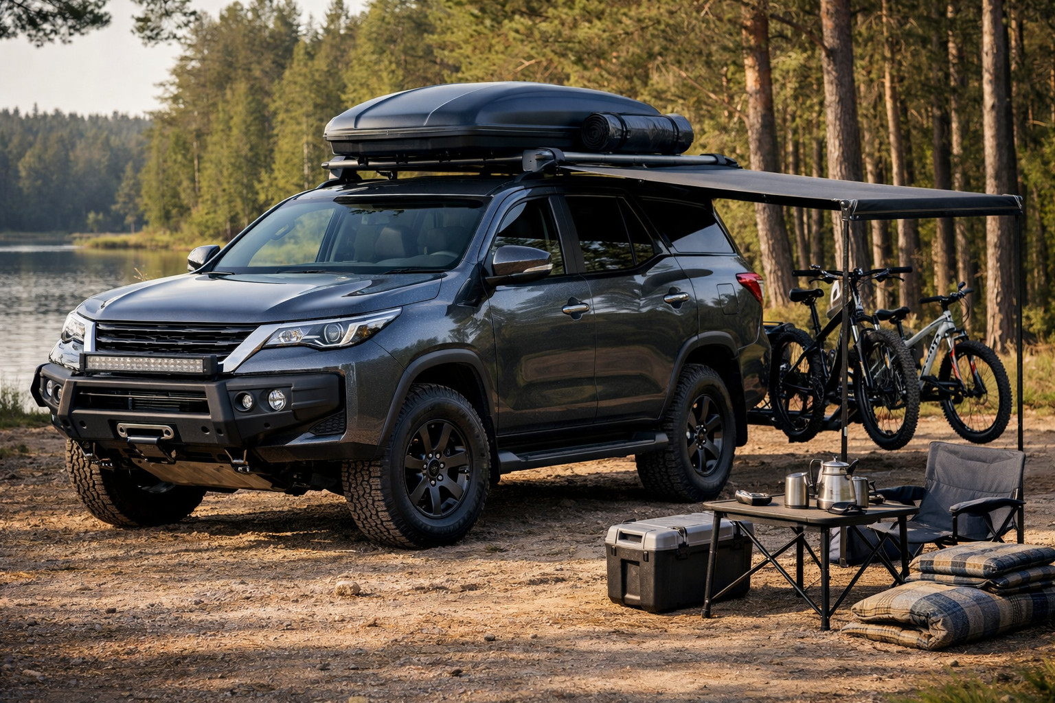 Cosa montare su Toyota Fortuner dopo l’acquisto: famiglia e outdoor