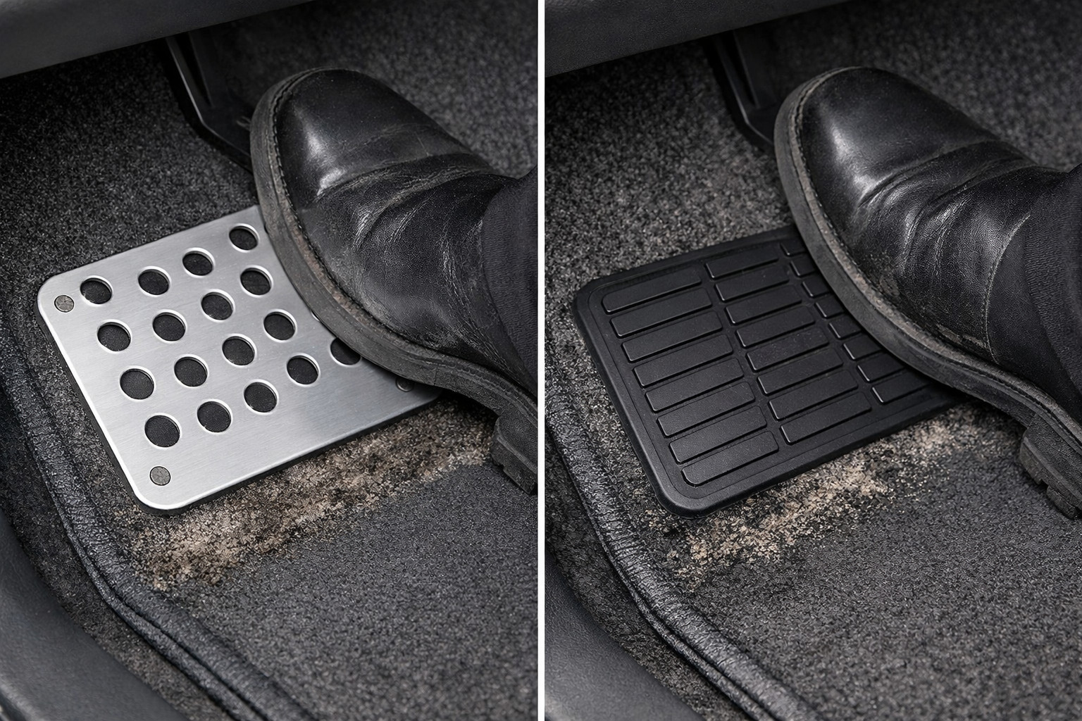 Talloniera in alluminio o in gomma: quale protegge meglio i tappetini?