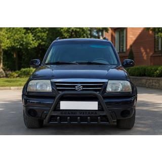 Bull bar anteriore WT004 (acciaio inox) Black Suzuki Vitara 1998-2006