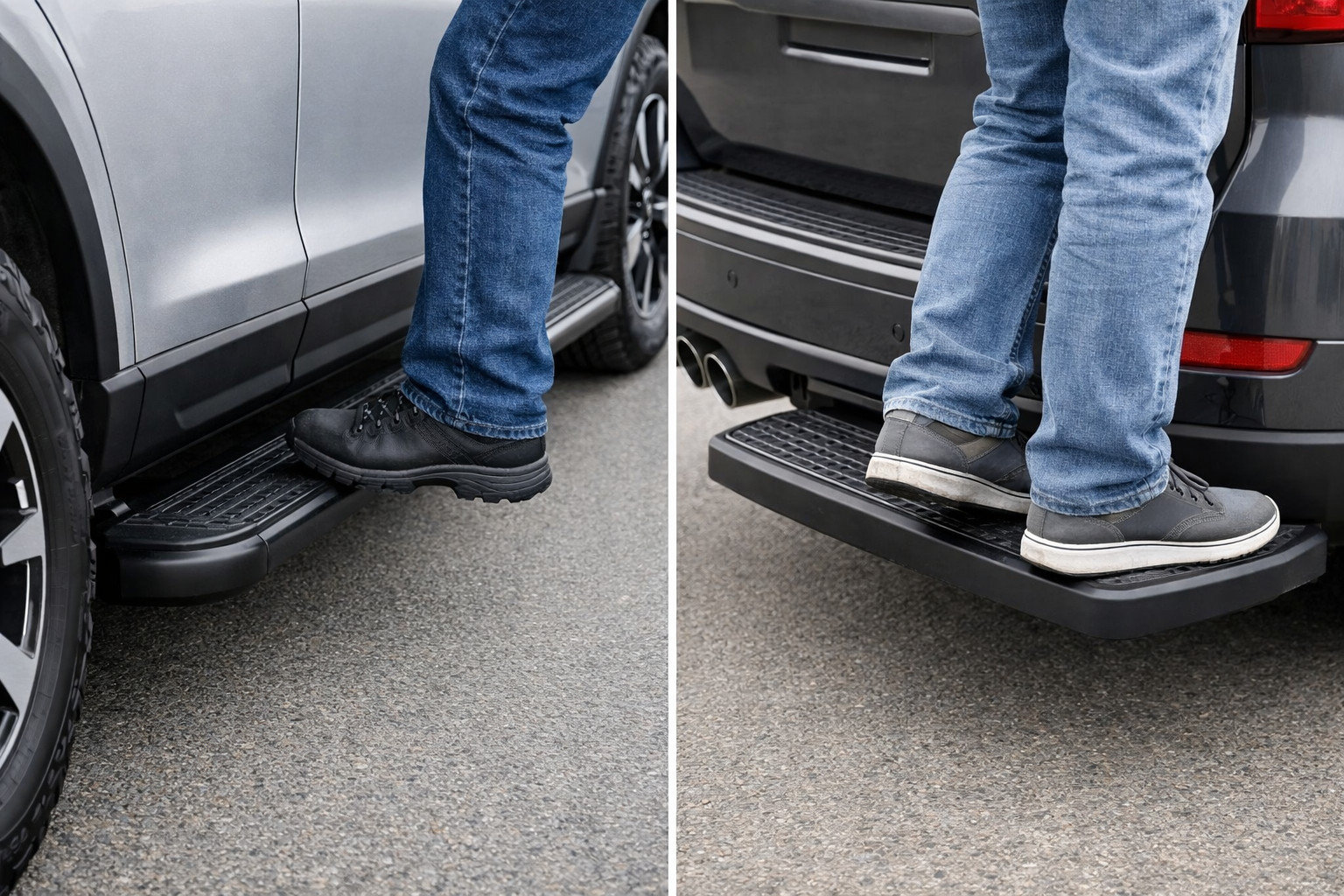 Pedane laterali o gradino posteriore: cosa è più pratico su una carrozzeria alta?