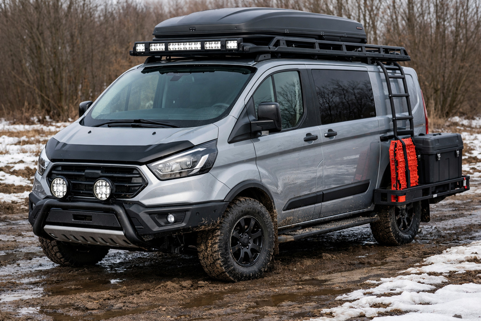 Pacchetto upgrade Ford Transit Custom per la stagione del fango