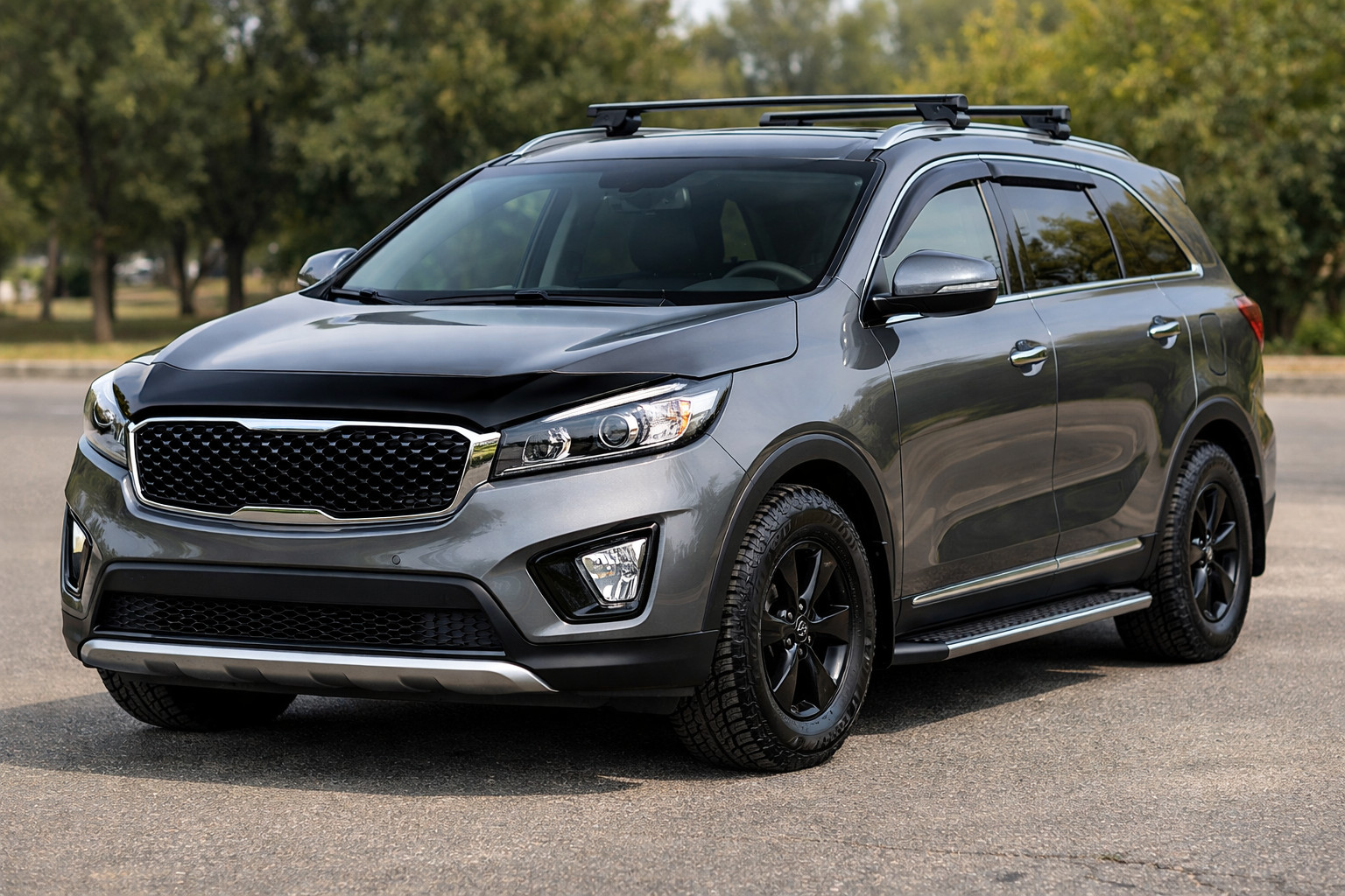 Upgrade base Kia Sorento III UM 2014-2020: uso quotidiano e leggera protezione del cofano