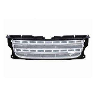 Griglia radiatore (restyling D4→D4) cornice nera / rete argento Land Rover Discovery IV 2009-2017
