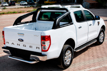 Ford Ranger 2011–2022 Pedane Laterali BlackLine (2 pz, Alluminio) foto 1