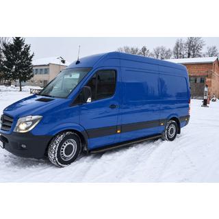 Pedane laterali Premium Black (2 pz., acciaio inox) Volkswagen Crafter 2006-2016 foto 2