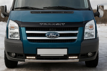 Ford Transit 2000–2014 Cover griglia cromate (2 pz, acciaio inox) OmsaLine - Acciaio Inox Italiano foto 1