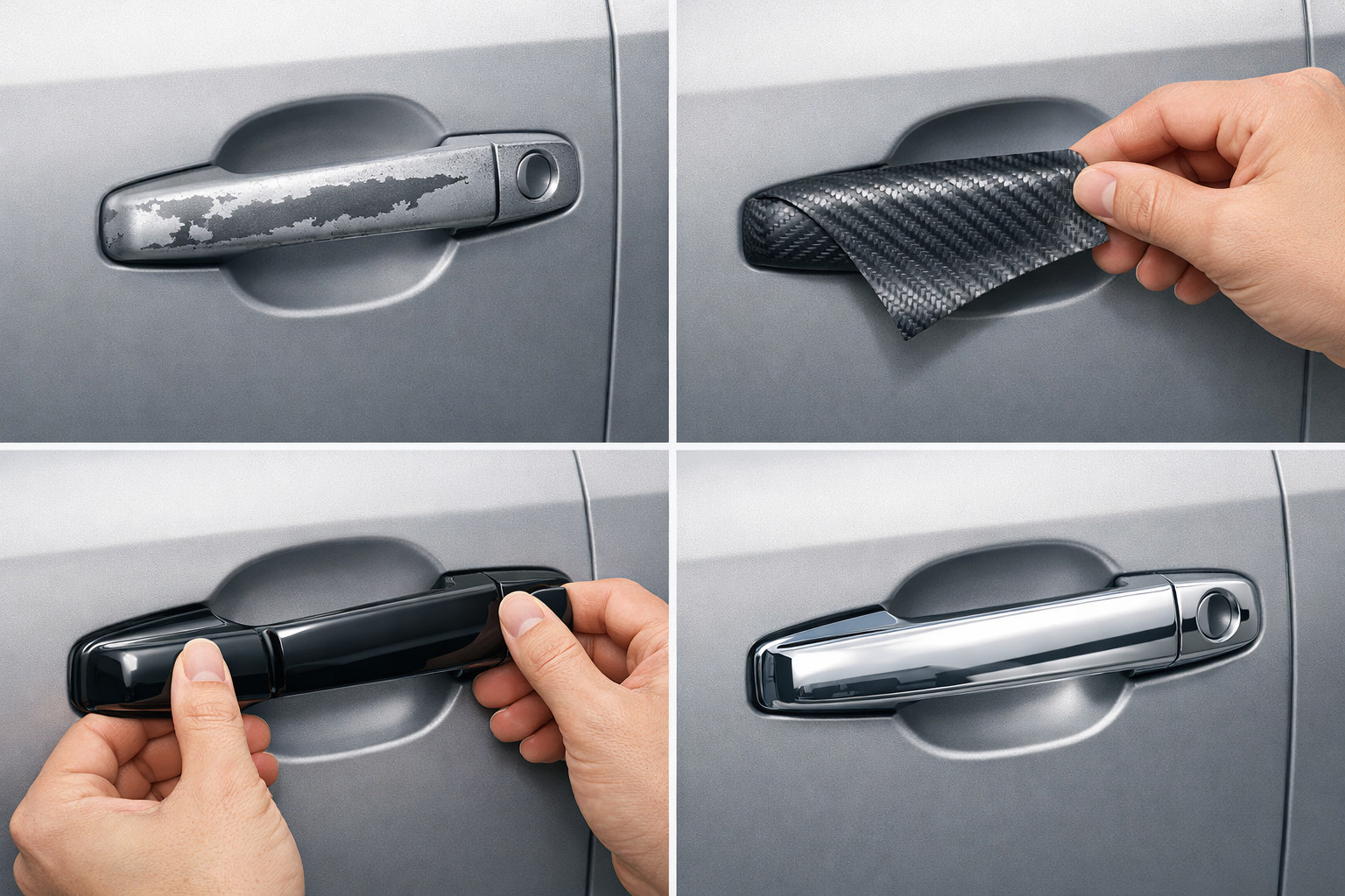 Come nascondere le maniglie delle porte usurate senza verniciare