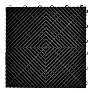 Piastrella modulare P/P (40x40x1,8 cm, nera)