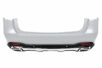 Mercedes GLS X167 2019- Diffusore posteriore GLS450 2025-Design (con terminali di scarico cromati) foto 1