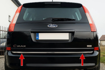 Ford C-Max 2004-2010 Modanatura bagagliaio acciaio inox foto 1