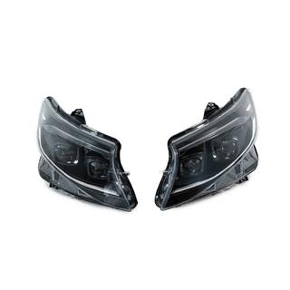Fari anteriori 2025 Design LED Black (per Vito, 2 pz) Mercedes Vito/V-class W447 2014- foto 1