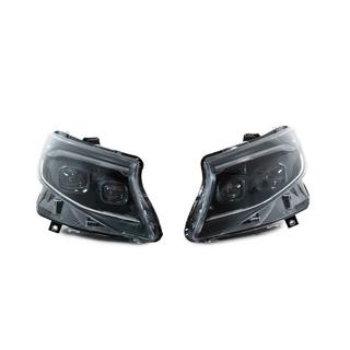 Fari anteriori 2025 Design LED Black (per Vito, 2 pz) Mercedes Vito/V-class W447 2014- foto 2