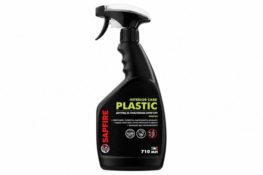 Detergente e polish per plastiche 710 ml SAPFIRE Plastic Cleaner & Polish - limone SONAX Foto 1