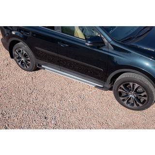 Pedane laterali OEM V4 Silver (2016-2018, 2 pz, alluminio) foto 1