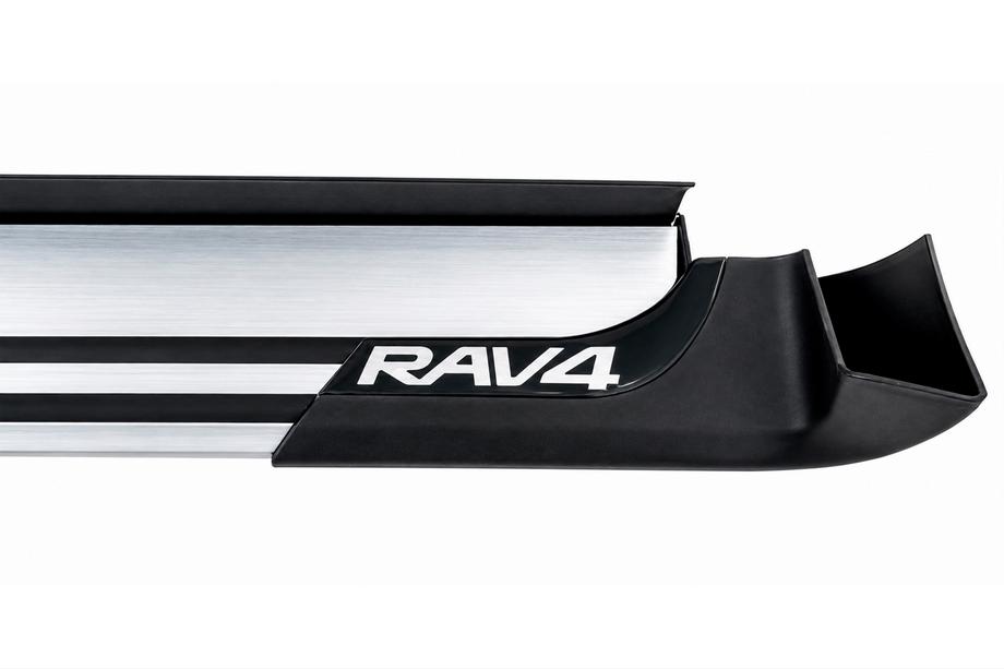 Toyota Rav 4 2013-2018 Pedane laterali OEM V4 Silver (2016-2018, 2 pz, alluminio) Foto 9