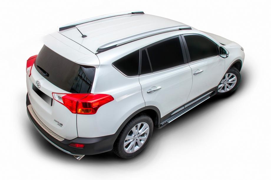 Toyota Rav 4 2013-2018 Pedane laterali OEM V4 Silver (2016-2018, 2 pz, alluminio) Foto 8