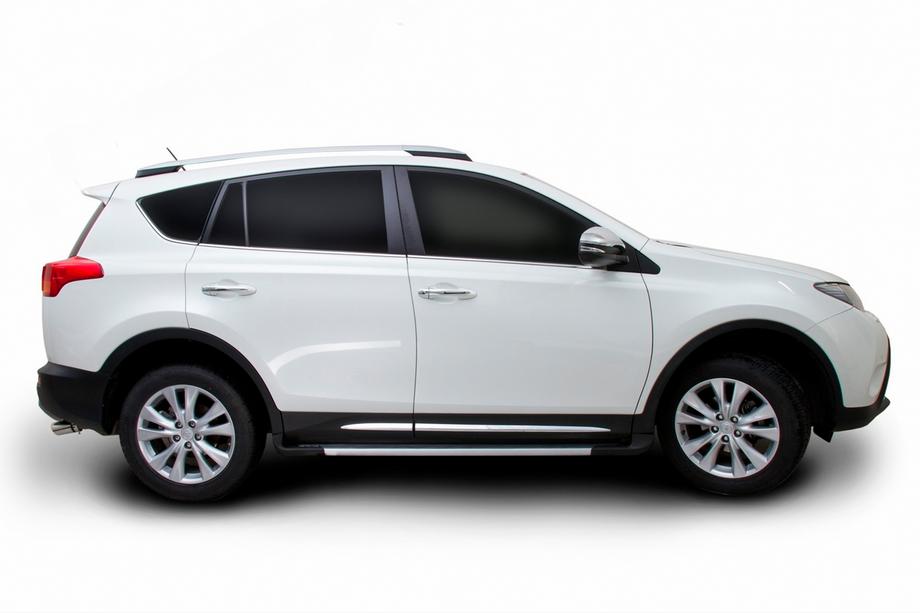 Toyota Rav 4 2013-2018 Pedane laterali OEM V4 Silver (2016-2018, 2 pz, alluminio) Foto 7