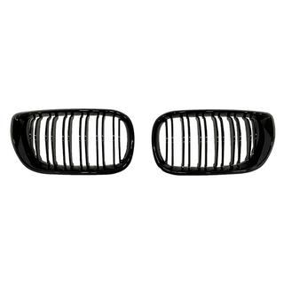 Griglie a doppio rene M-Look DPT (1997-2001, nero lucido) BMW 3 Series E46 1998-2006