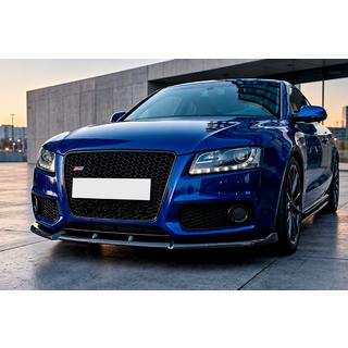 Lama spoiler lip paraurti anteriore Lip DPT V2 (Per S-Line, 2007-2011, nero lucido) Audi A5 2007-2015 foto 1