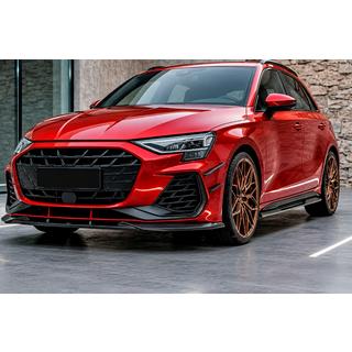 Lip spoiler paraurti anteriore Lip DPT V1 (Per RS3, 2024+, nero lucido) Audi A3 2020- foto 1