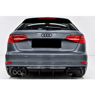 Diffusore posteriore DPT (2016-2020, SD, nero lucido) Audi A3 2012-2020 foto 1